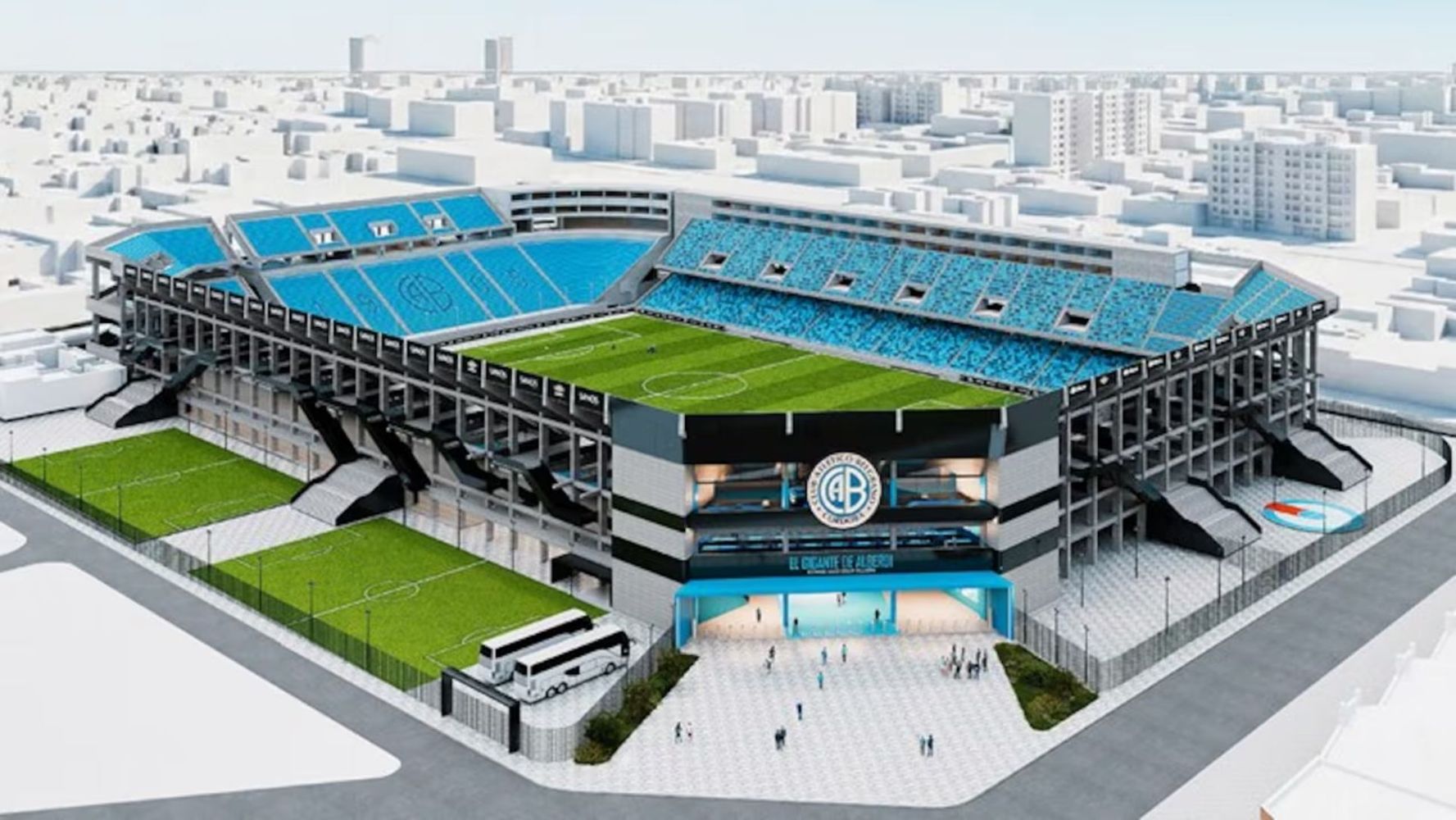 Así quedará el Gigante de Alberdi tras la remodelación.