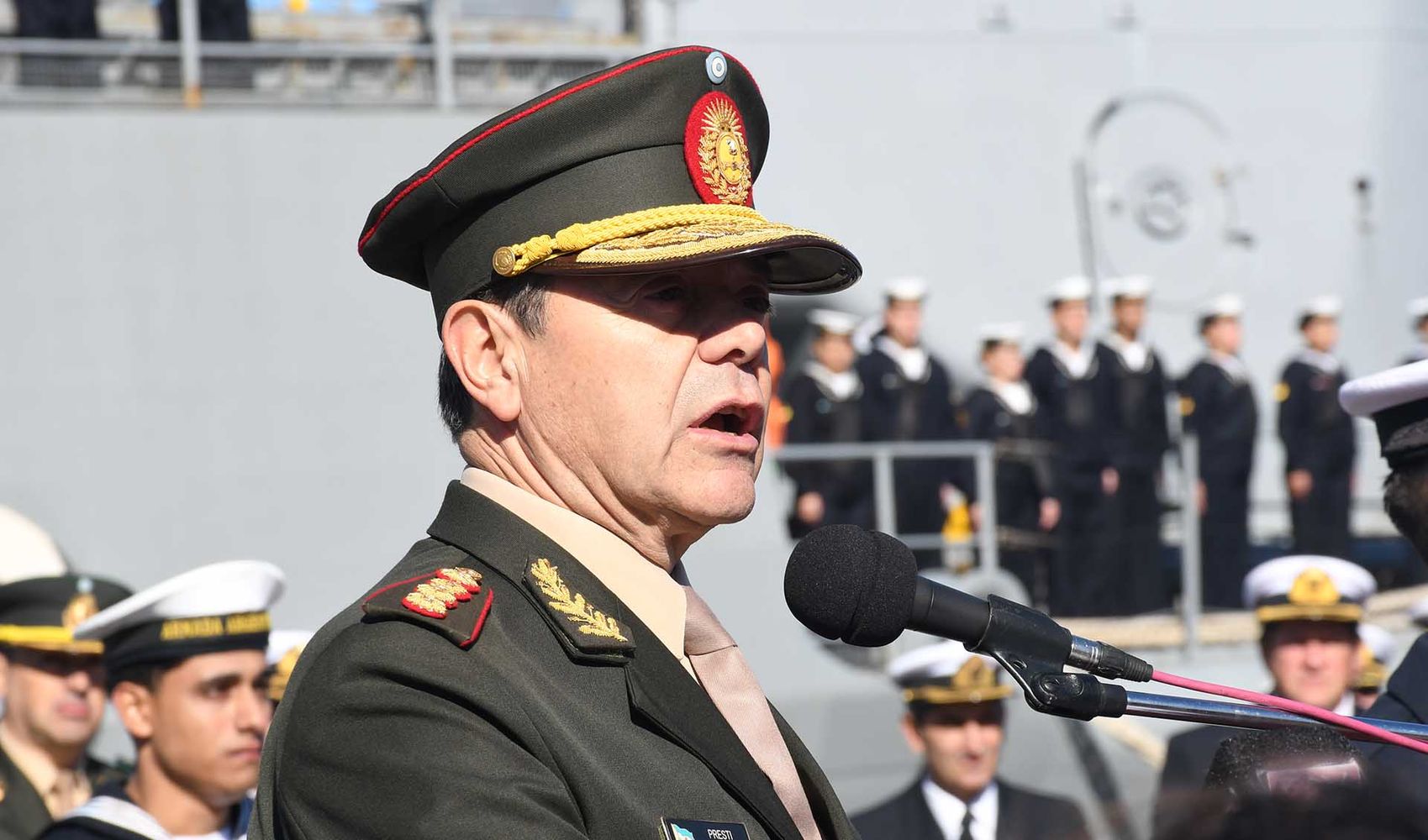 Ceremonia central 44° aniversario del hundimiento del Crucero ARA General Belgrano.