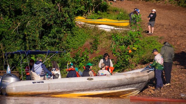 Fuerte convocatoria en El Soberbio para una nueva jornada ambiental binacional.