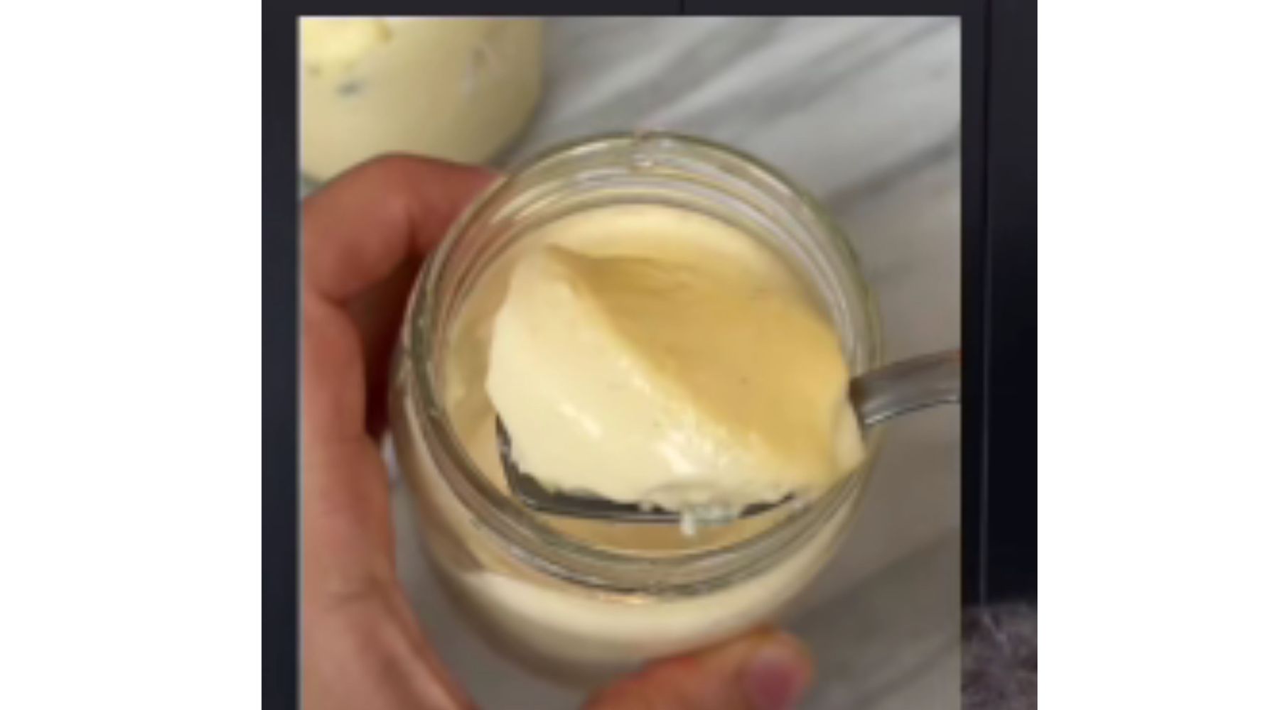 La textura del flan hecho con edulcorante.