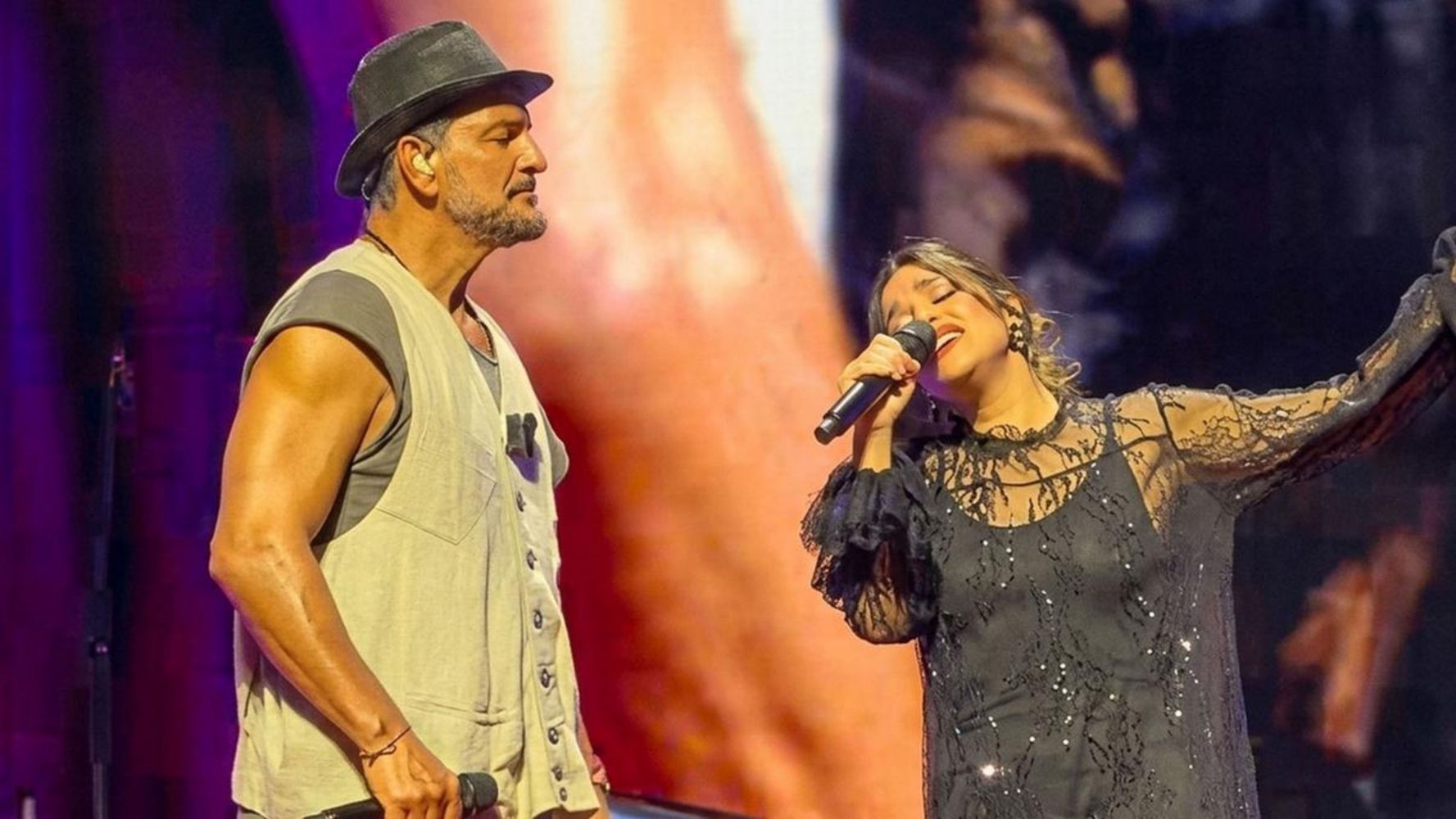 Los cantantes sorprendieron en Córdoba.