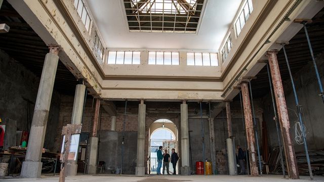 Los equipos técnicos trabajan en el primer piso, la cubierta y el sector patrimonial.