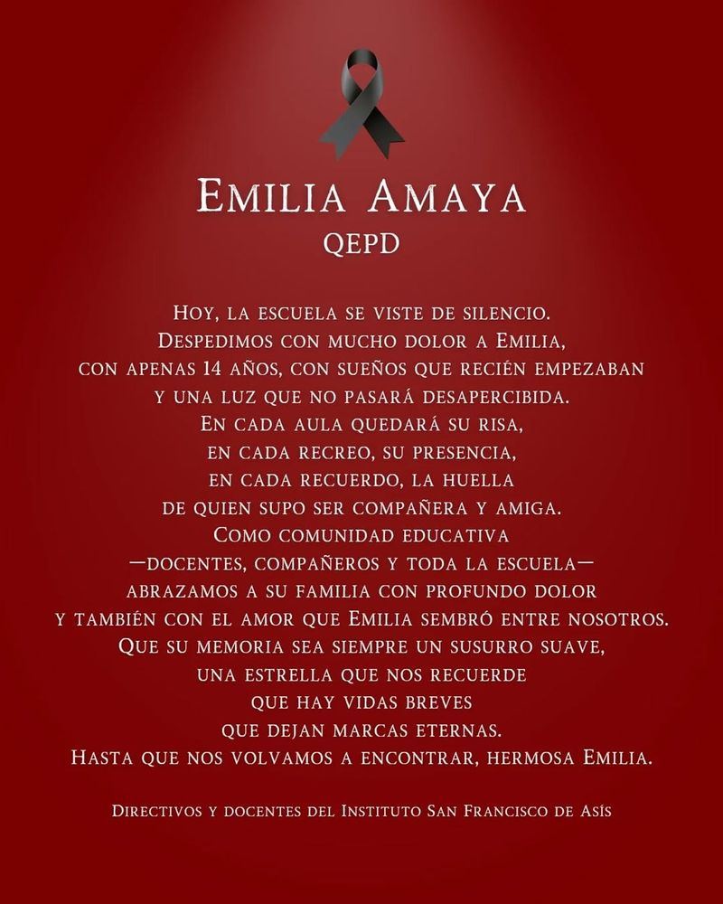 La despedida a la alumna en Río Cuarto.