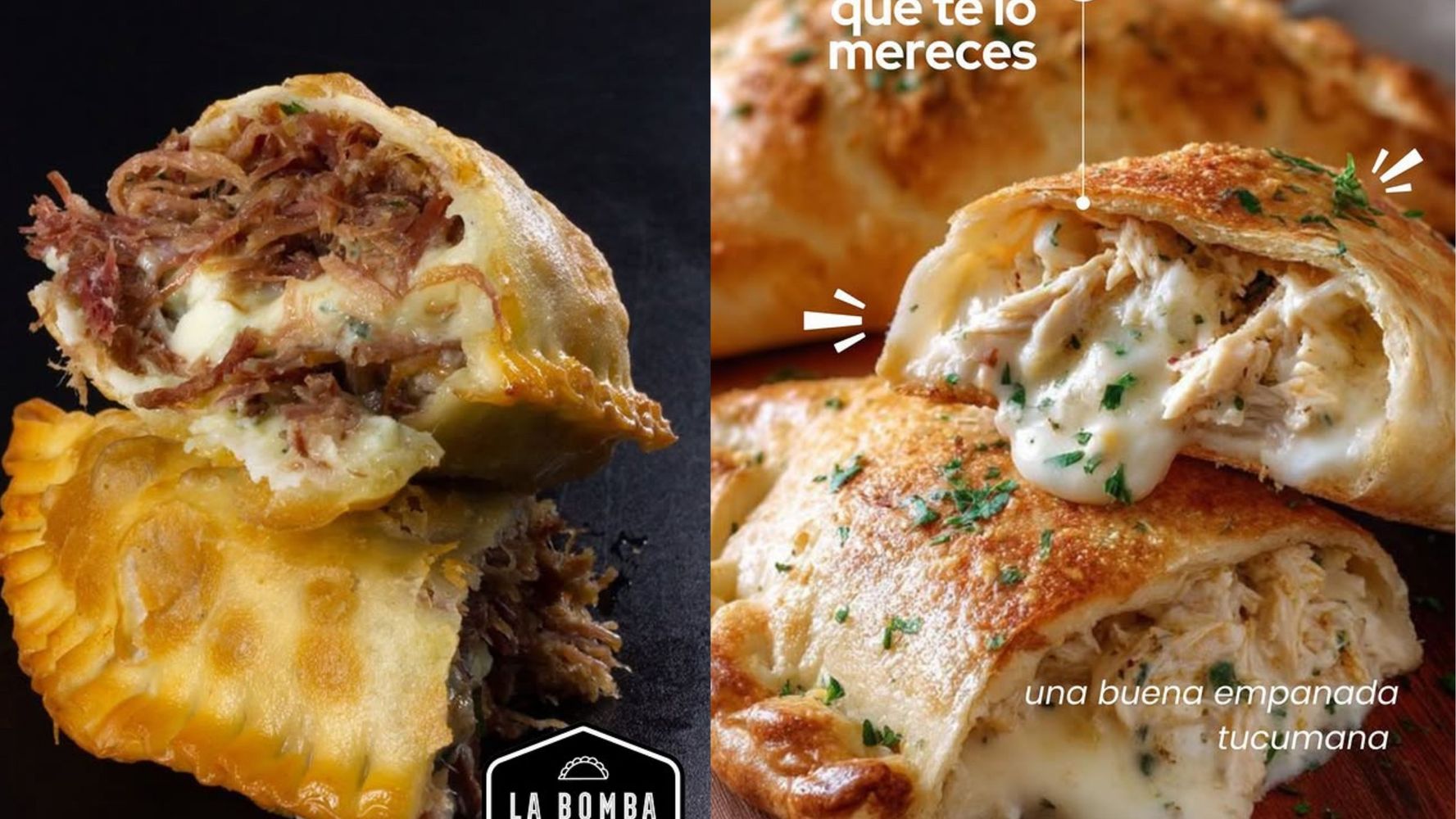 Así son las empanadas por dentro.