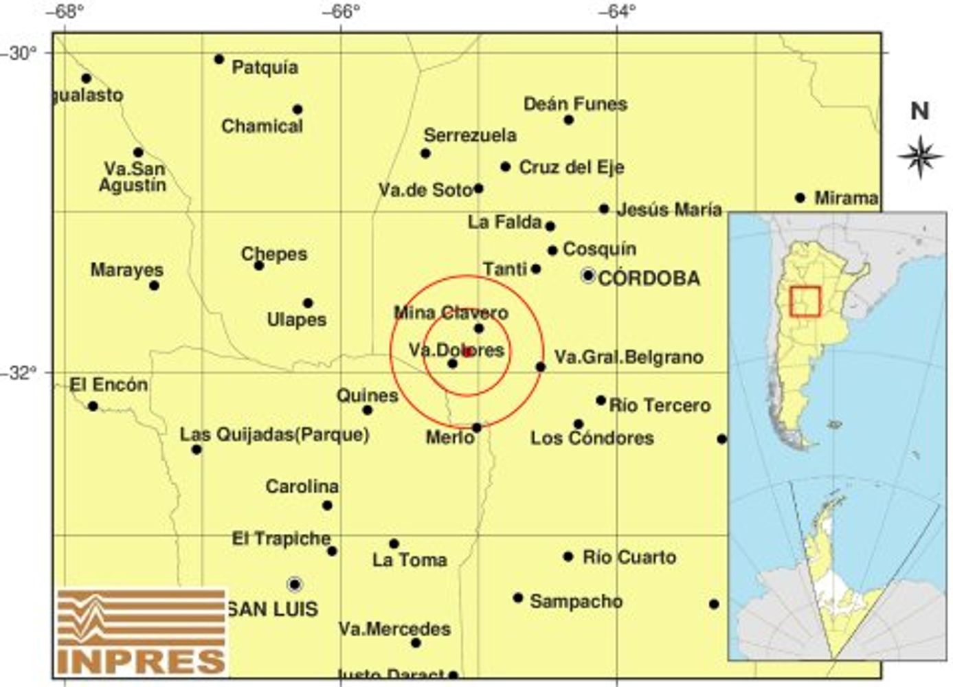 Sismo en Córdoba.