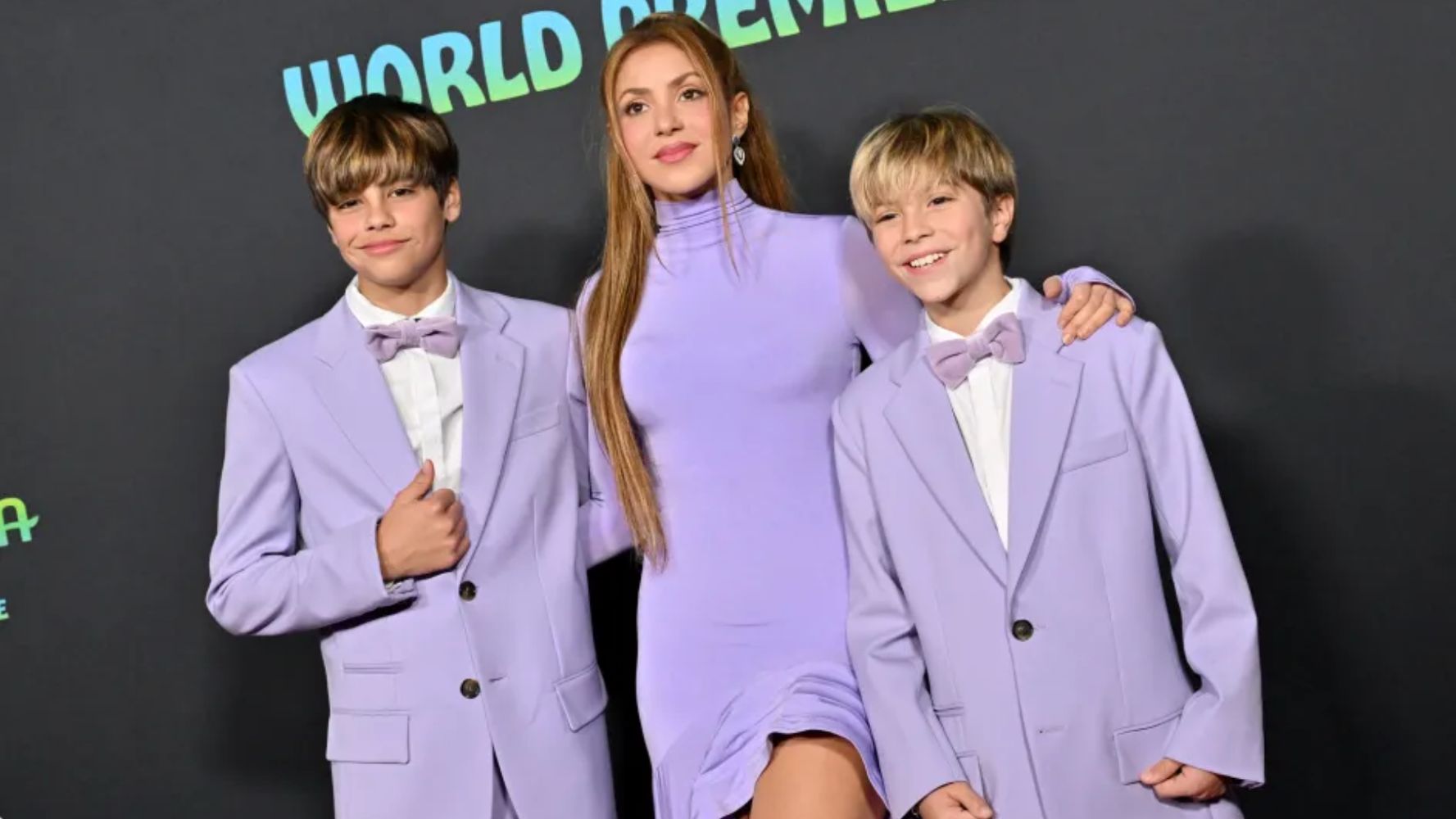 Shakira junto a sus hijos Milan y Sasha