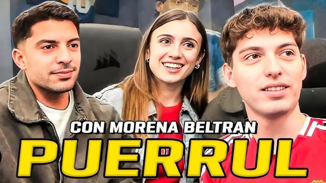 Morena Beltrán en el canal de Davoo Xeneize junto a Gastón Edul.