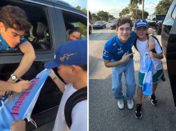 El video viral de Franco Colapinto frenando el tráfico en Miami para saludar a un fan argentino