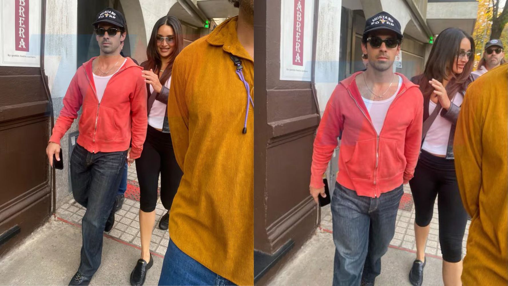 La pareja paseando por Buenos Aires.