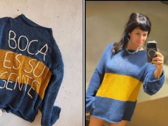 Griselda Siciliani se compró el polémico buzo tejido de Boca: cuánto cuesta