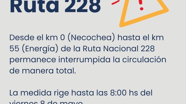 Corte Ruta 228