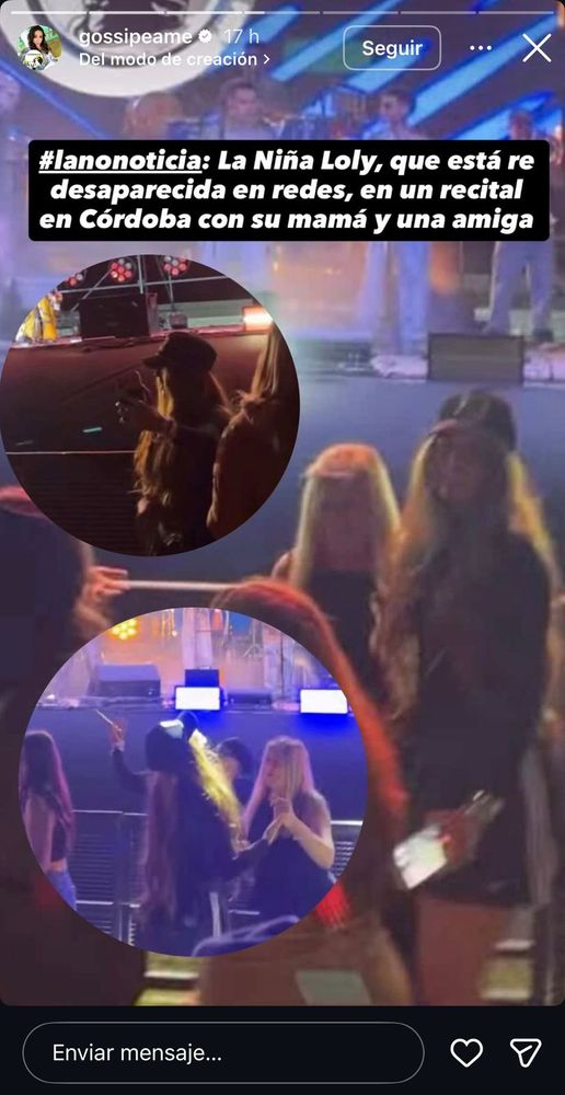 La nueva imagen de Loly Antoniale.