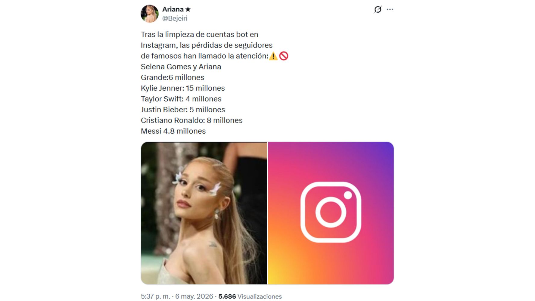 Los famosos que se vieron afectados por la medida.