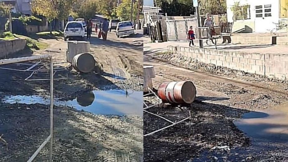Vecinos alertan por un desborde de líquidos residuales en Mayú Sumaj. Gentileza Diario de Carlos Paz