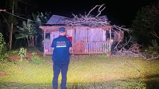 Tragedia en El Soberbio: murió una beba de 3 meses tras caer una rama sobre su casa.