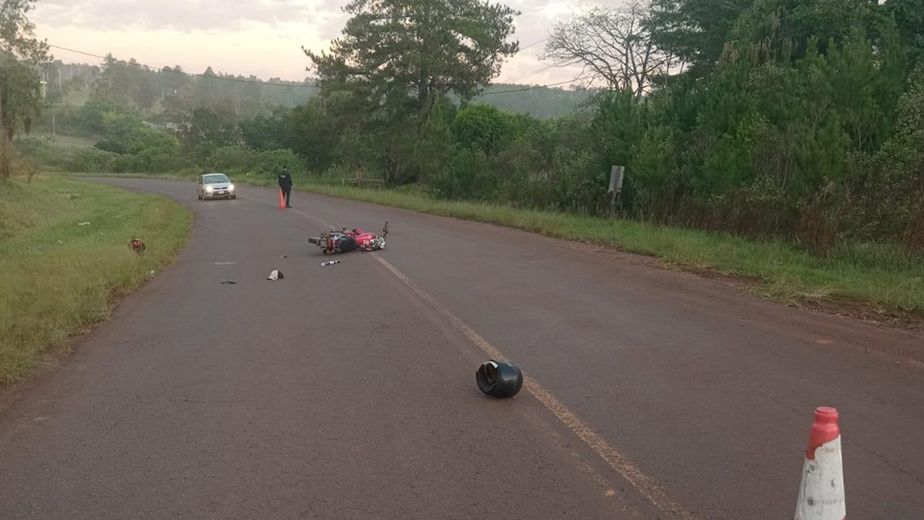 Murió el motociclista que había despistado sobre la Ruta 17 en Eldorado