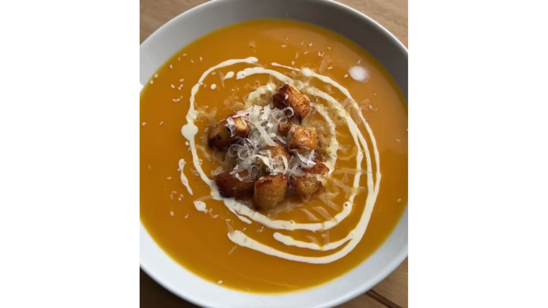 Así queda la sopa con esta receta.