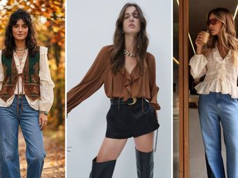 La blusa vintage de los años 70 que es tendencia en el otoño 2026 y se combina fácil con jeans
