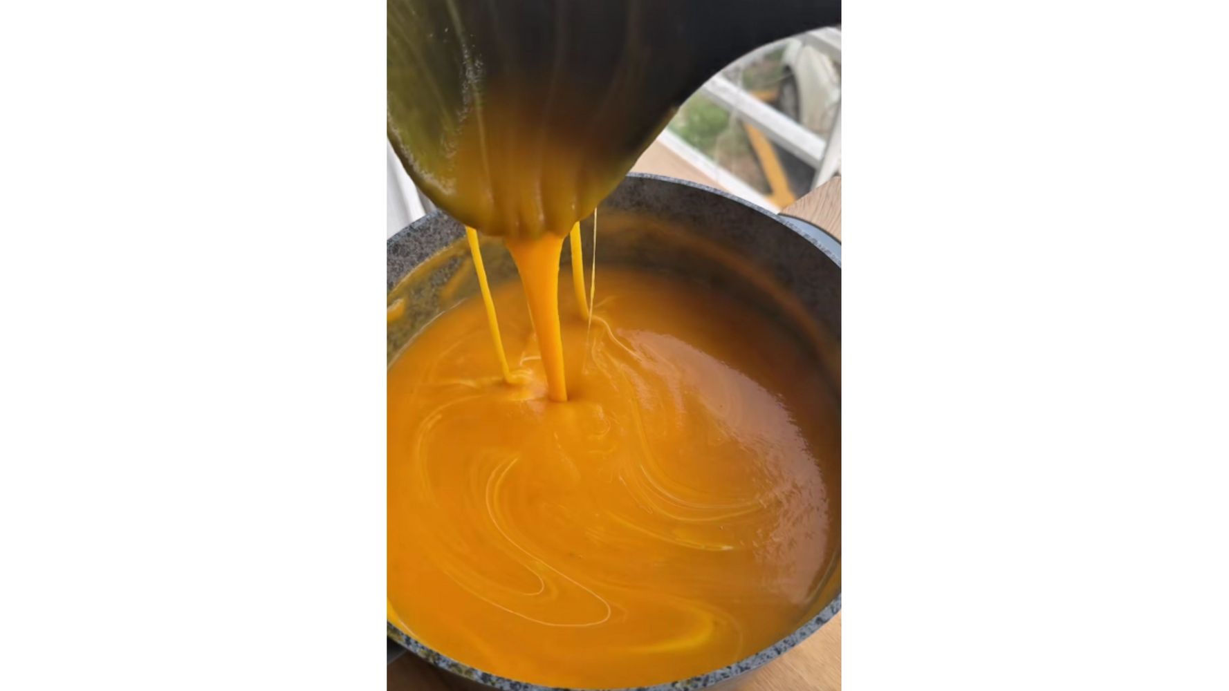 Así de cremosa queda.