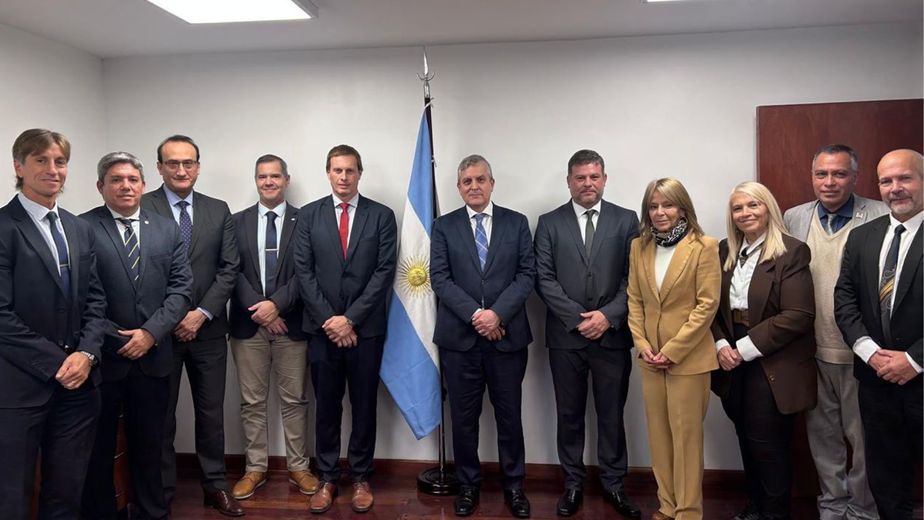 Leiva con la nueva conducción Colegio de Jueces de Concepción