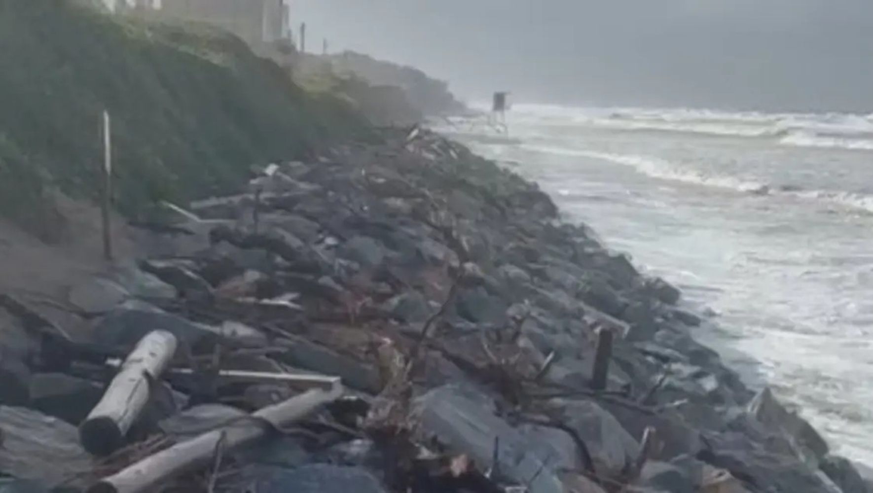 Se hicieron sentir las consecuencias del temporal en Coronel Rosales. 