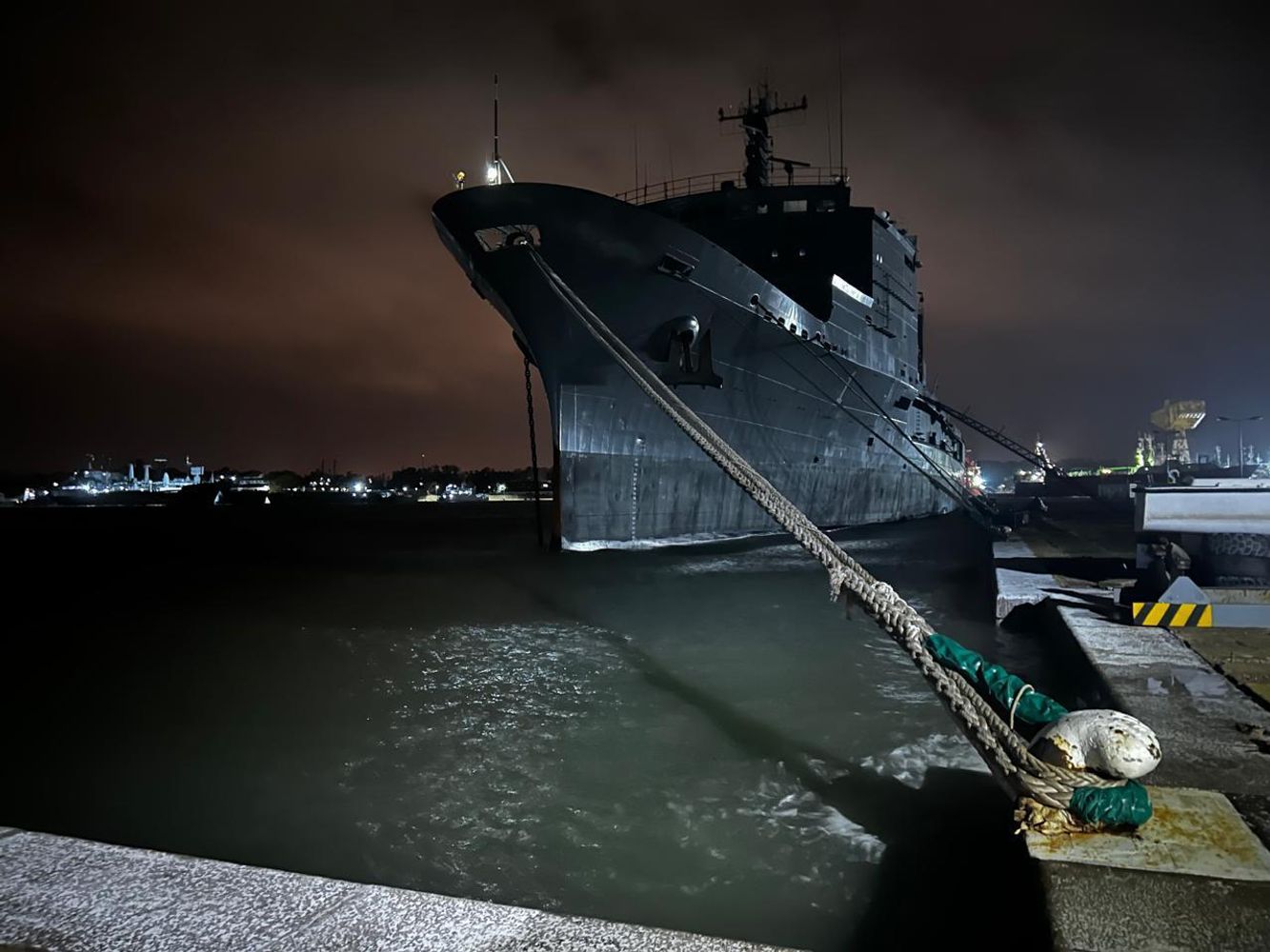 Consecuencias del temporal en Puerto Belgrano y el accionar de la Armada Argentina. 
