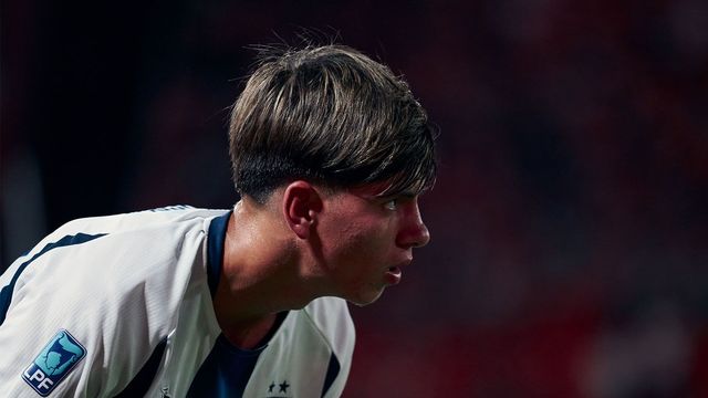 El juvenil salió de cambio en la segunda etapa del clásico Talleres-Belgrano.