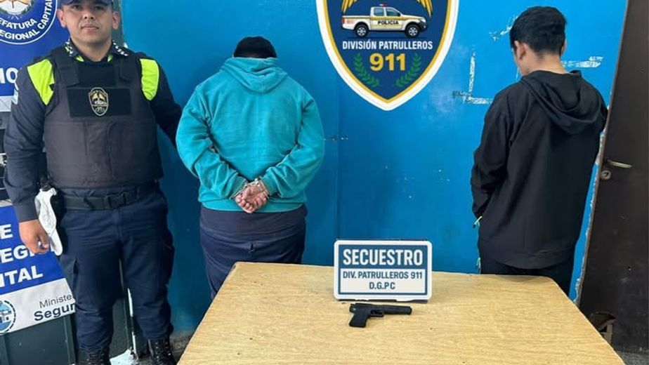 Alerta por robo terminó con dos aprehendidos en la capital