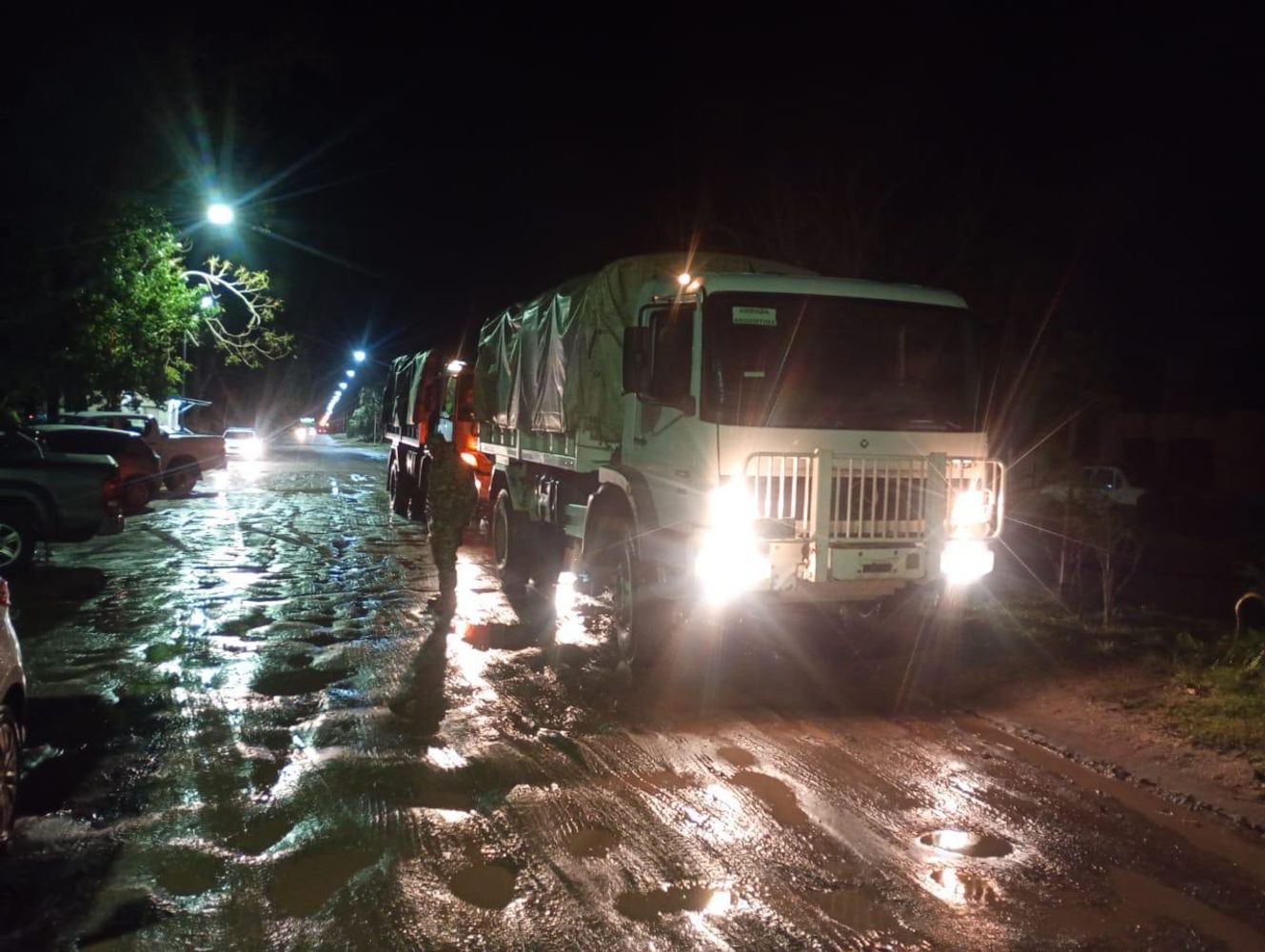 Consecuencias del temporal en Puerto Belgrano y el accionar de la Armada Argentina.