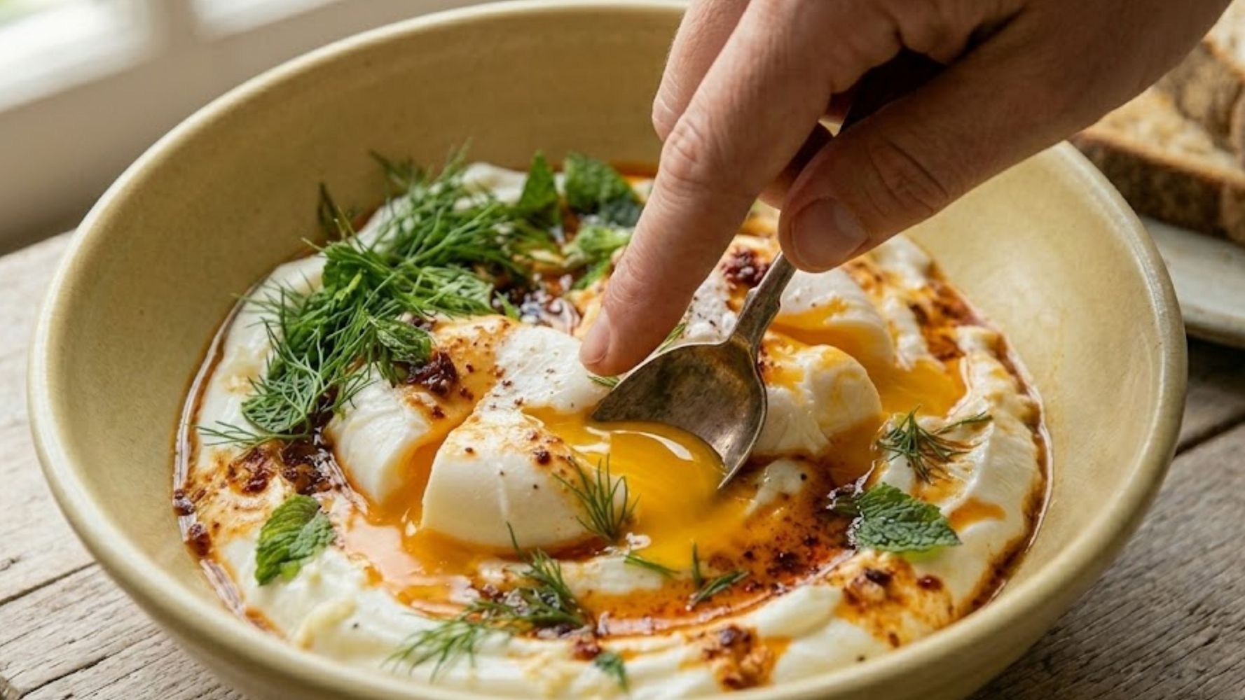 Cilbir: los típicos huevos turcos.
