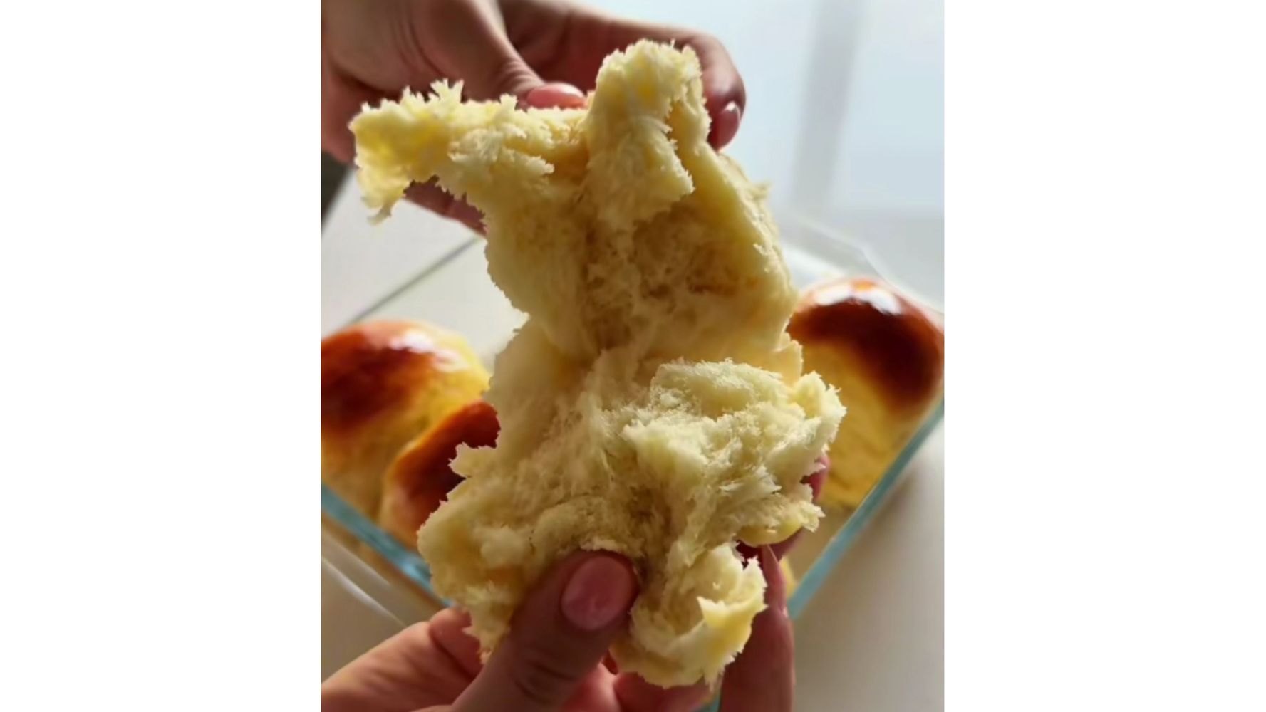 Así queda el pan por dentro.