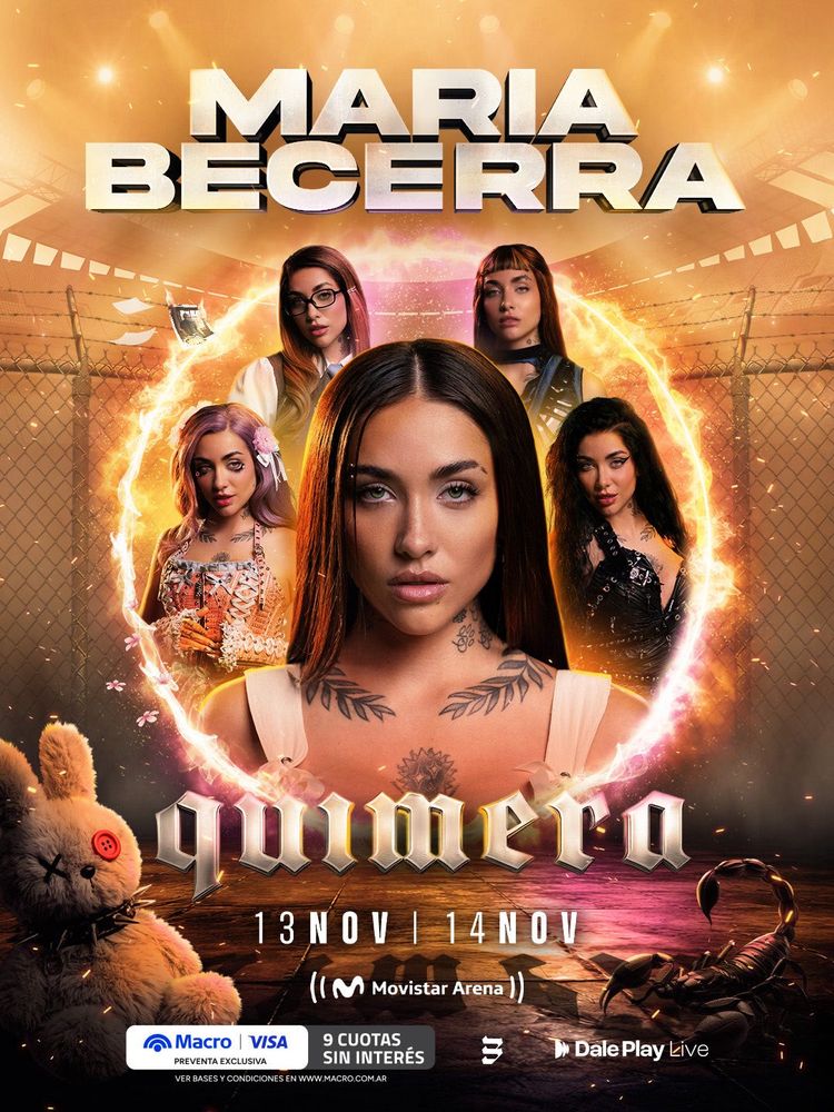 María Becerra en el Movistar Arena: precios de entradas y ubicaciones para el show 360° de Quimera