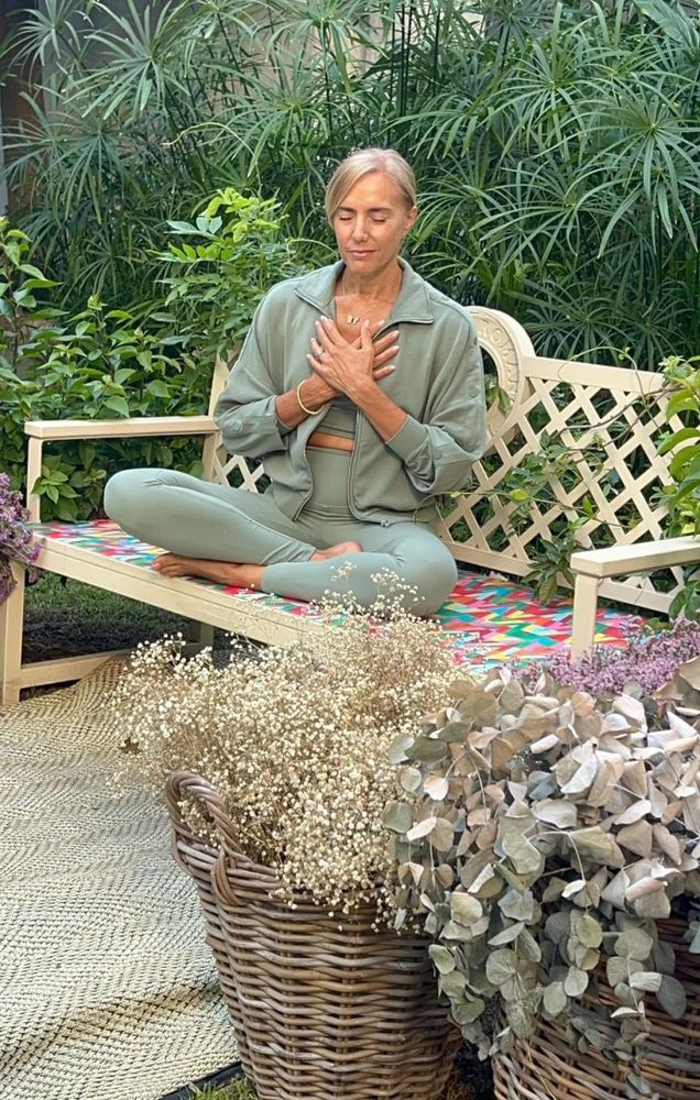 Marina Borenztein en su casa de Marbella