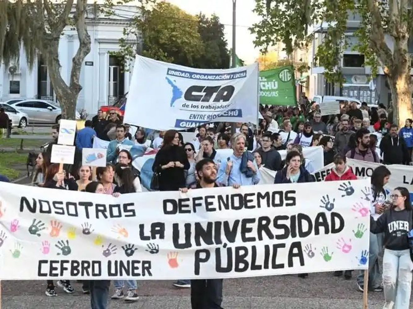 Marcha Federal ER. Foto ElDía.