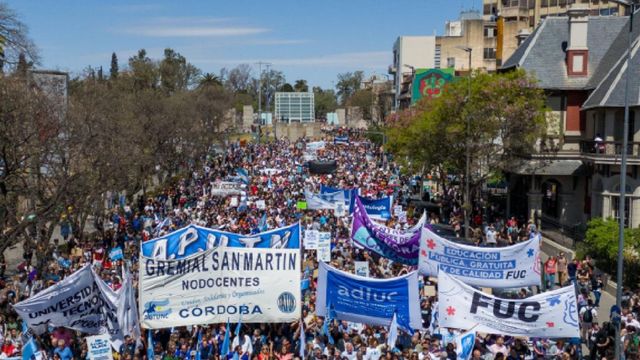 Una nueva Marcha Federal Universitaria en Córdoba.