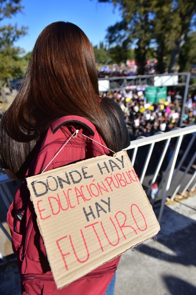 Marcha universitaria en Córdoba.