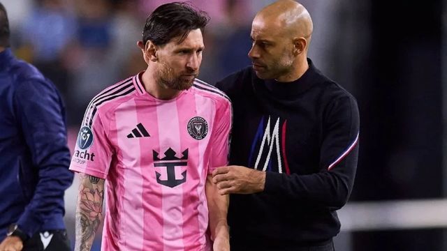 Javier Mascherano y Messi.