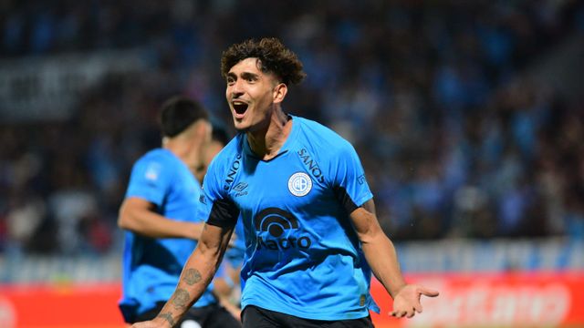 Adrián Sánchez marcó el 1 a 0 para Belgrano ante Unión