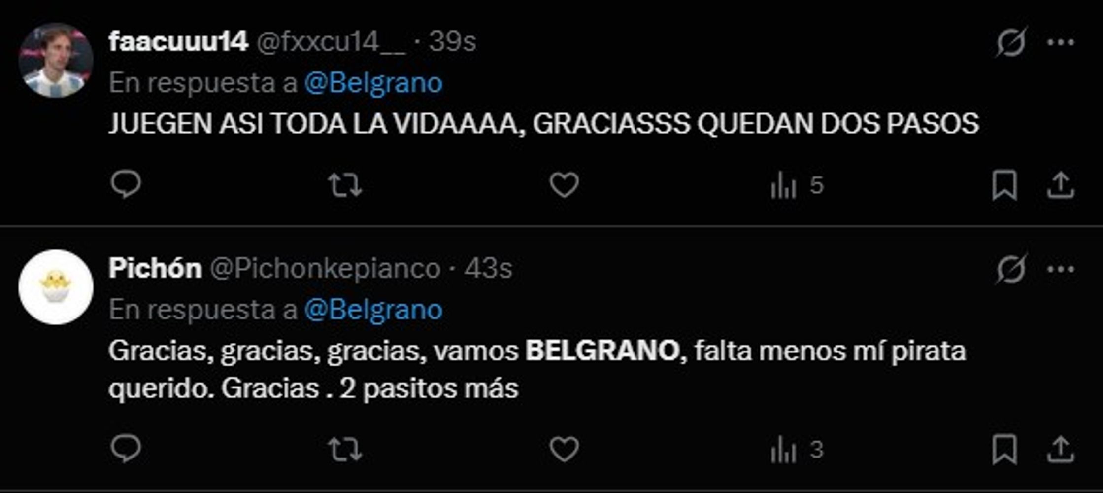 Los hinchas festejaron en las redes sociales.