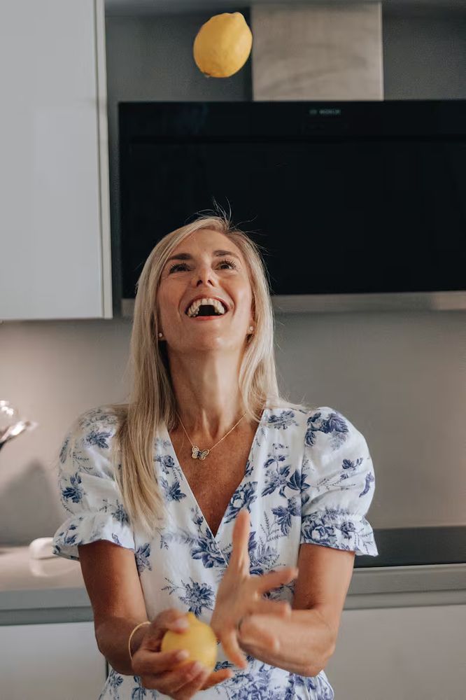 Marina Borenztein en su casa de Marbella