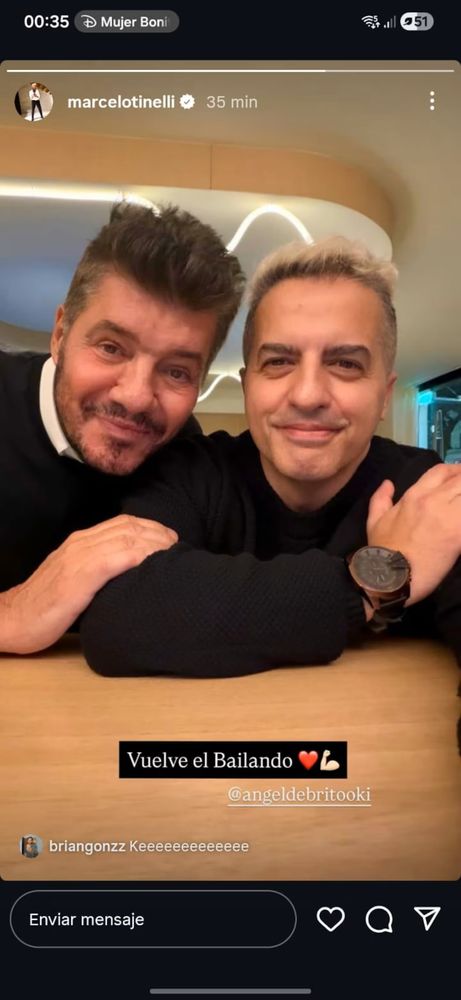 Marcelo Tinelli y Ángel de Brito