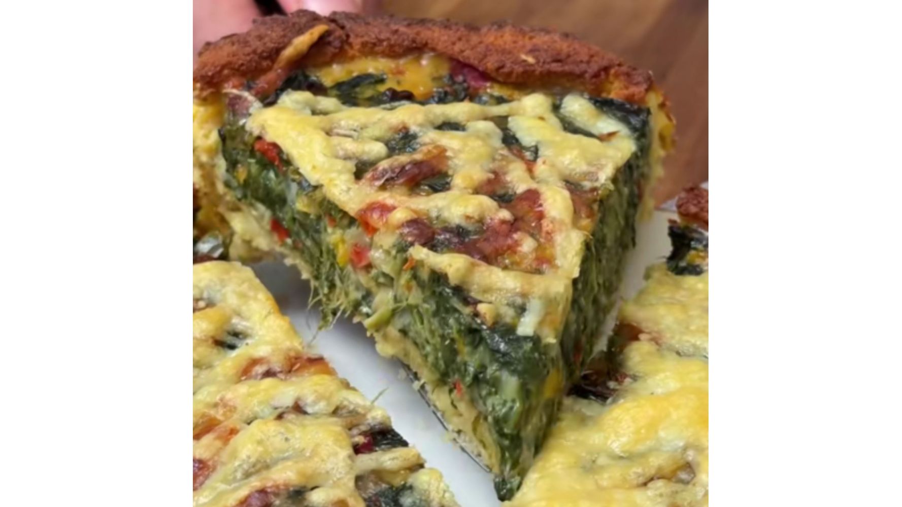 Así queda la tarta por dentro.