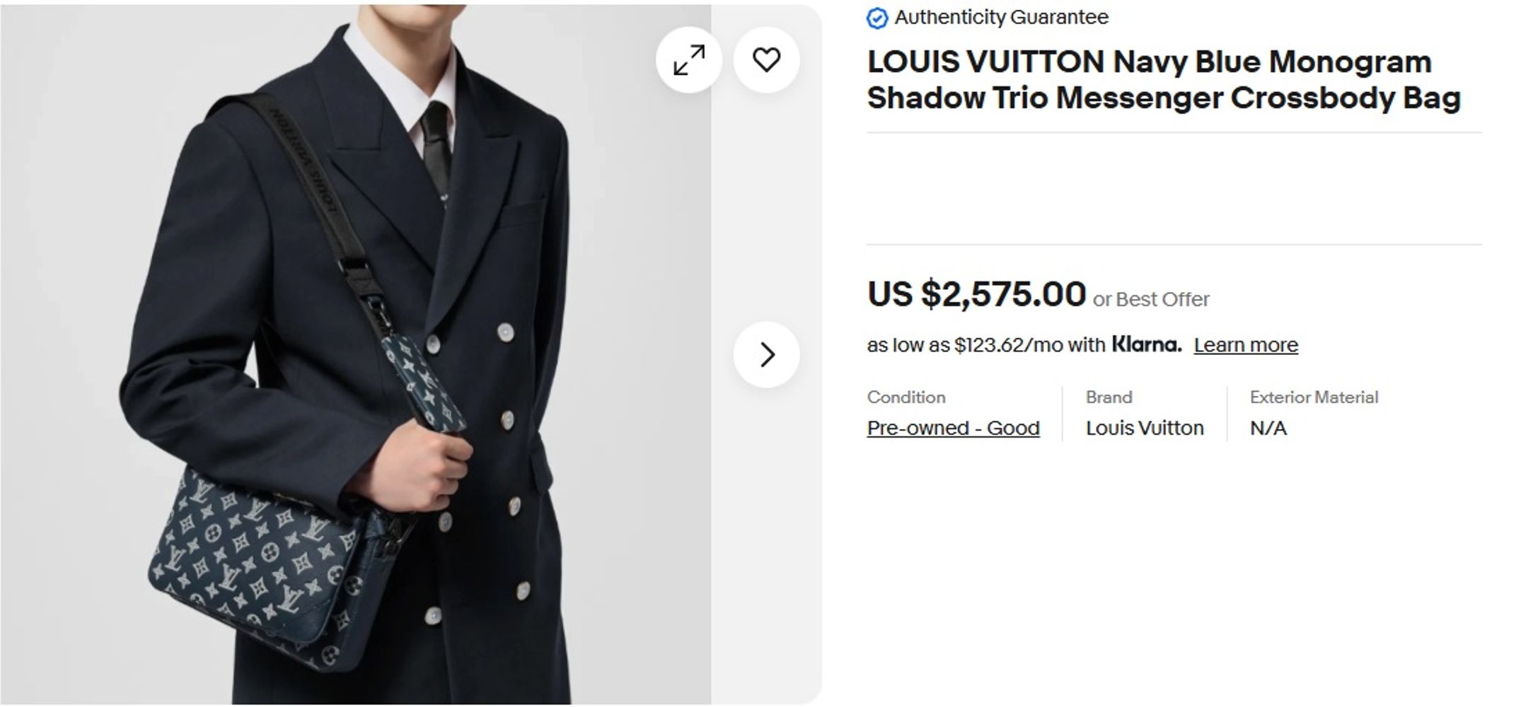 El morral Louis Vuitton de Costas
