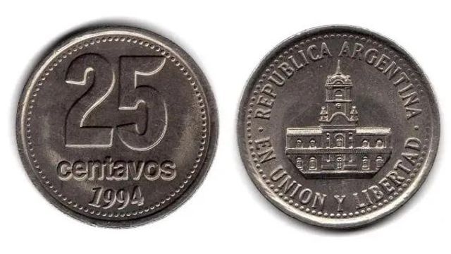 Moneda de 25 centavos 