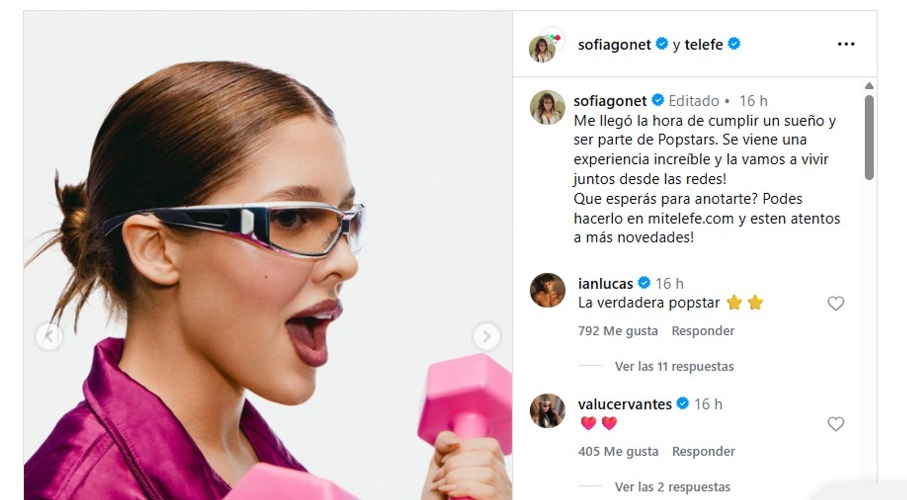 La Reini se suma a Popstars