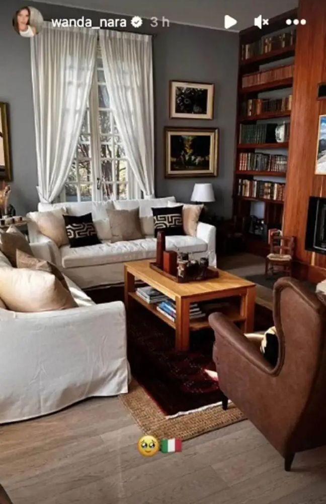 Así es la casa de Wanda Nara en Lago di Como
