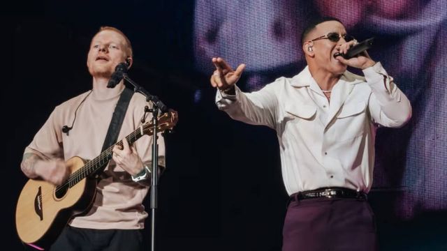 Daddy Yankee apareció de sorpresa en el show de Ed Sheeran.