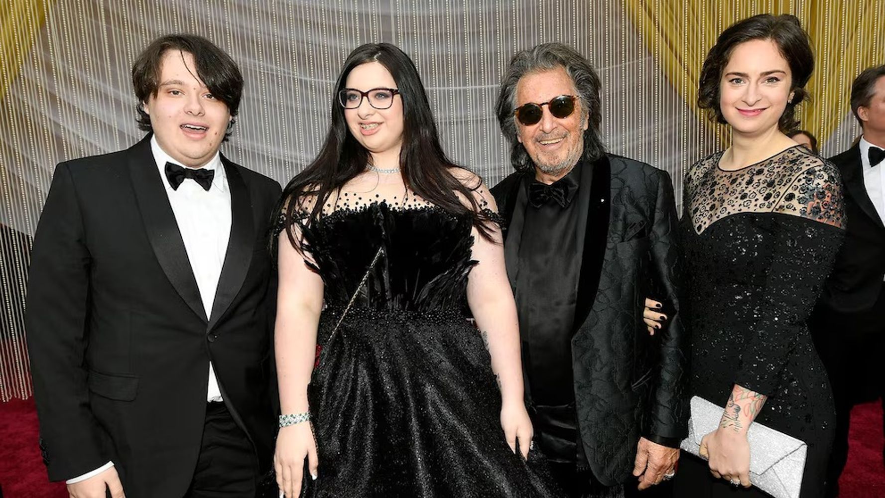 Al Pacino junto a sus tres primeros hijos, Anton, Olivia y Julie Marie.