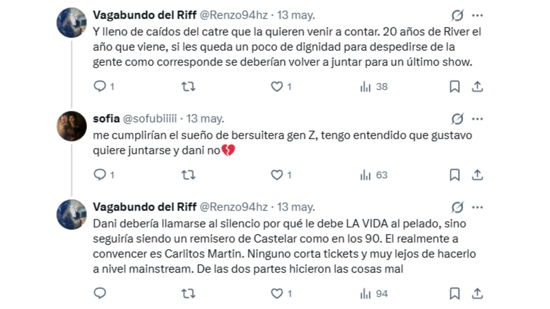 La opinión de los fanáticos.