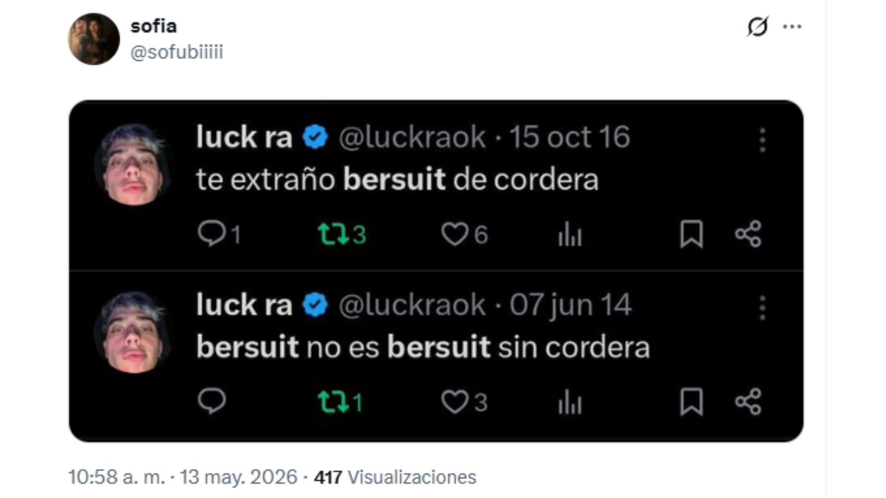Los polémicos dichos de Luck Ra.